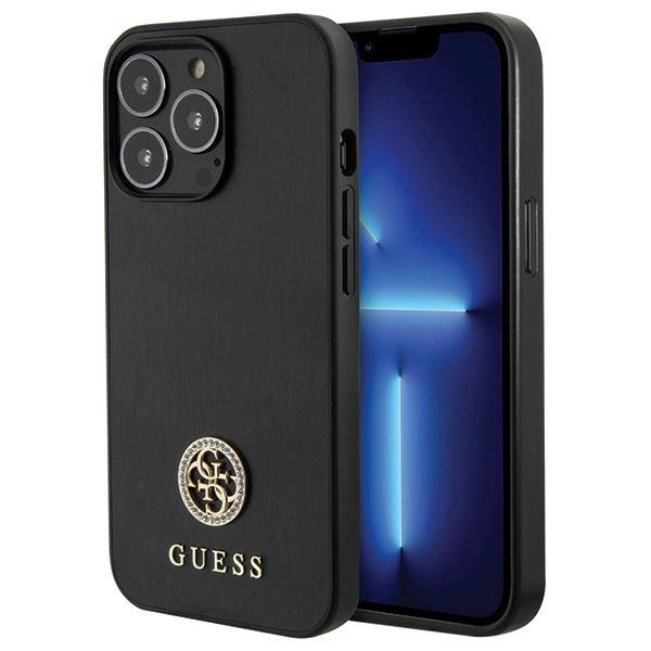 Guess Strass Metal Logo iPhone 13 Pro 6.1" Case - sort
