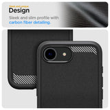 Spigen Rugged Armor MagSafe-fodral til iPhone 16e - sort