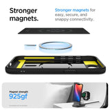 Spigen Rugged Armor MagSafe-fodral til iPhone 16e - sort