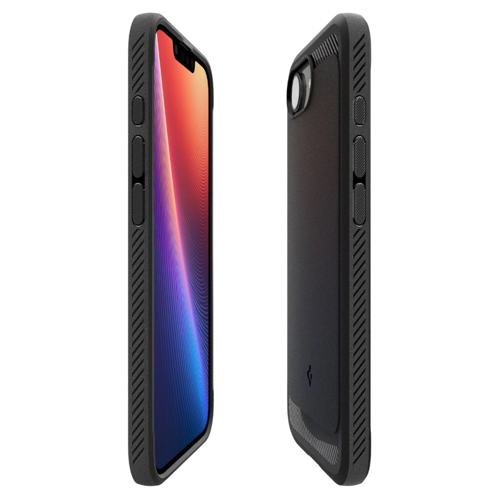 Spigen Rugged Armor MagSafe-fodral til iPhone 16e - sort