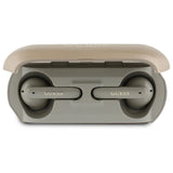 Guess langstrakt metaltrykt logo Bluetooth TWS hovedtelefoner + dockingstation - guld