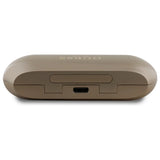 Guess langstrakt metaltrykt logo Bluetooth TWS hovedtelefoner + dockingstation - guld