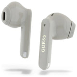Guess langstrakt metaltrykt logo Bluetooth TWS hovedtelefoner + dockingstation - guld