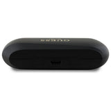 Guess langstrakt metalsk trykt logo Bluetooth TWS hovedtelefoner + Docking Station - sort