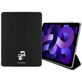 Karl Lagerfeld Saffiano Magnetic Karl & Choupette iPad Air 13" 2024 Book Cover Case - Black