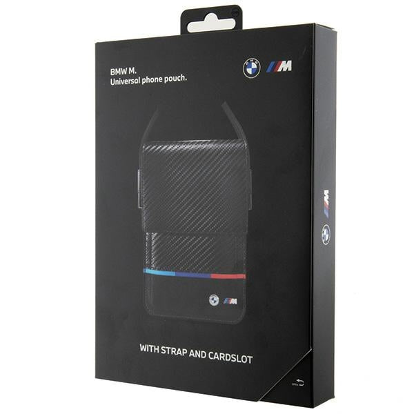 BMW Carbon Tricolor Line Wallet Bag - sort