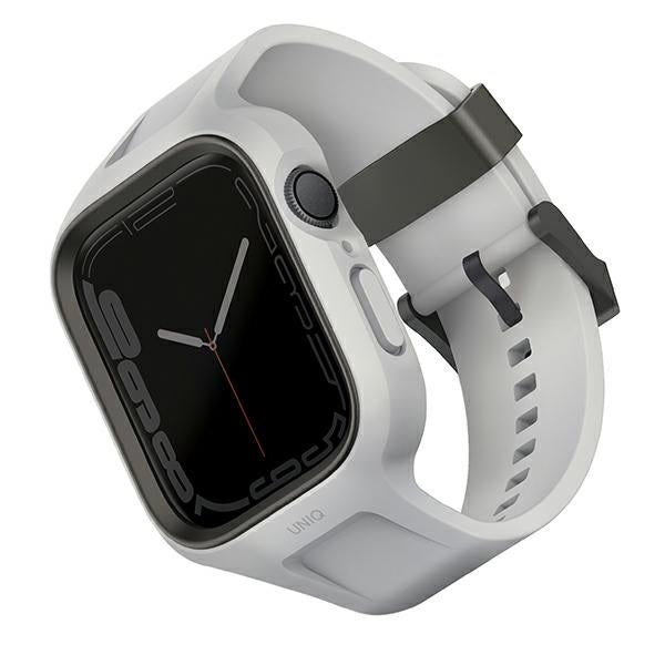 Uniq Monos 2 i 1 Set Strap + Case til Apple Watch 45 / 44 mm - Grå