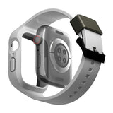 Uniq Monos 2 i 1 Set Strap + Case til Apple Watch 45 / 44 mm - Grå
