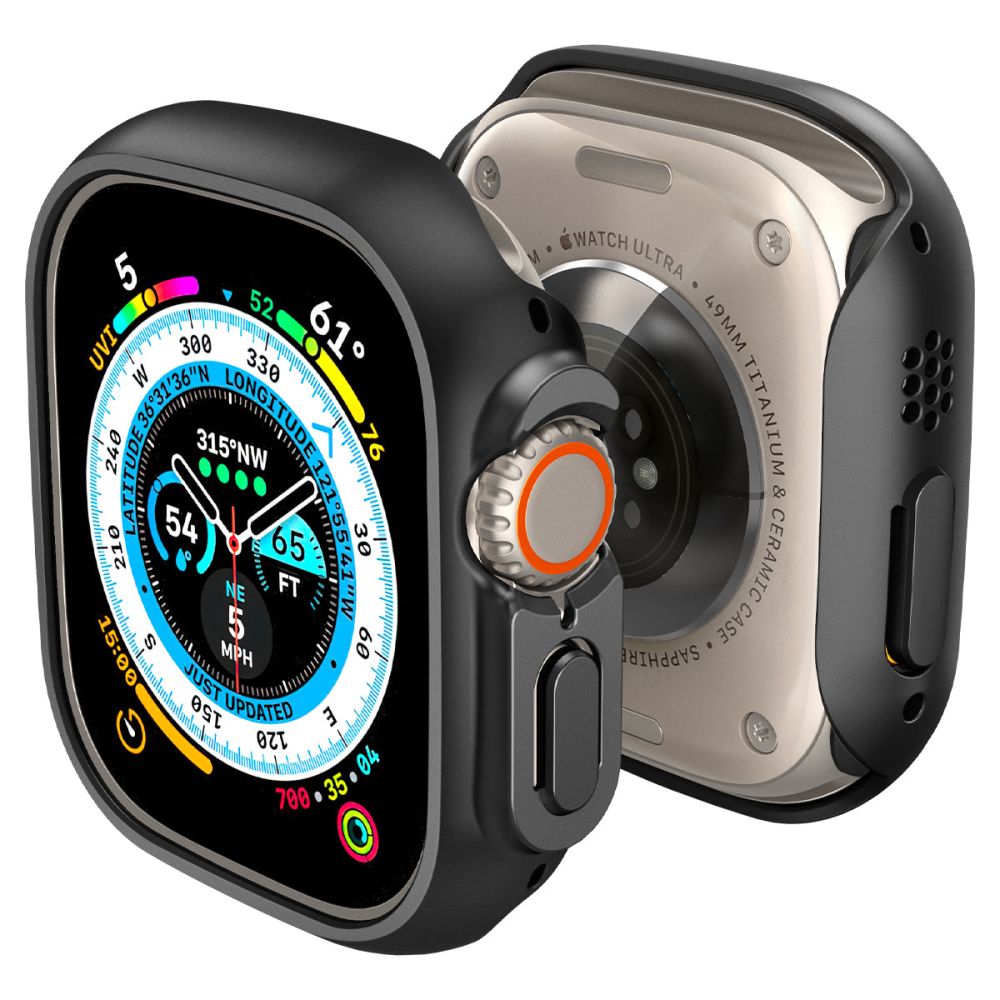 Spigen Thin Fit Apple Watch Ultra 1 / 2 / 3 / 4 (49 Mm) Sort