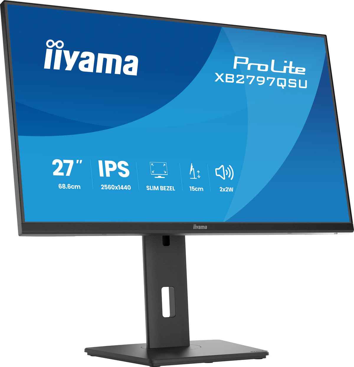 iiyama ProLite XB2797QSU-B1 computer monitor 68.6 cm (27") 2560 x 1440 pixels Quad HD LED Black