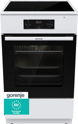 Gorenje GEIT5C60WPG Freestanding cooker Electric Zone induction hob White