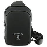 US Polo Petit Pique Crossbody Arch Telefontaske sort