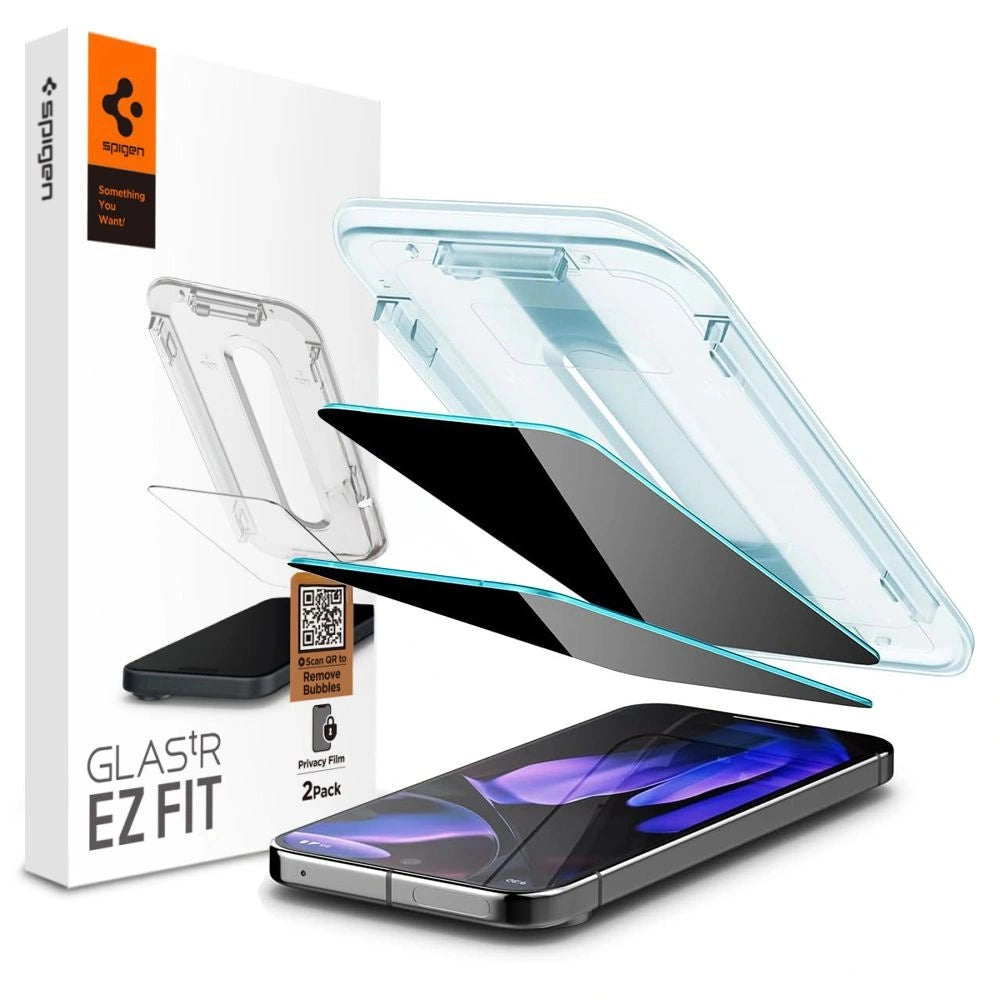 Spigen Glas.TR "Ez Fit" Privacy 2-pack Privacy Glass til Google Pixel 9 Pro XL