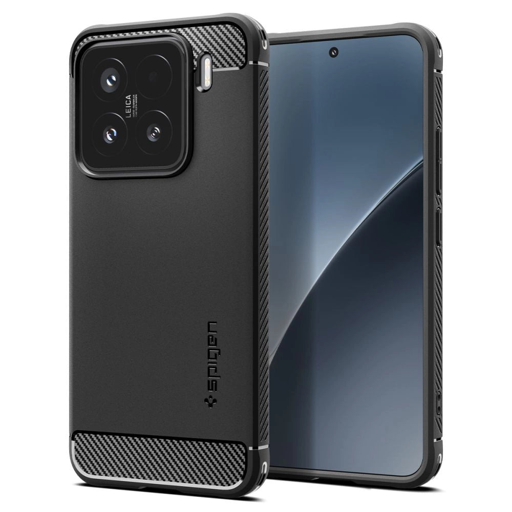 Spigen Rugged Armor case til Xiaomi 15 - matt sort
