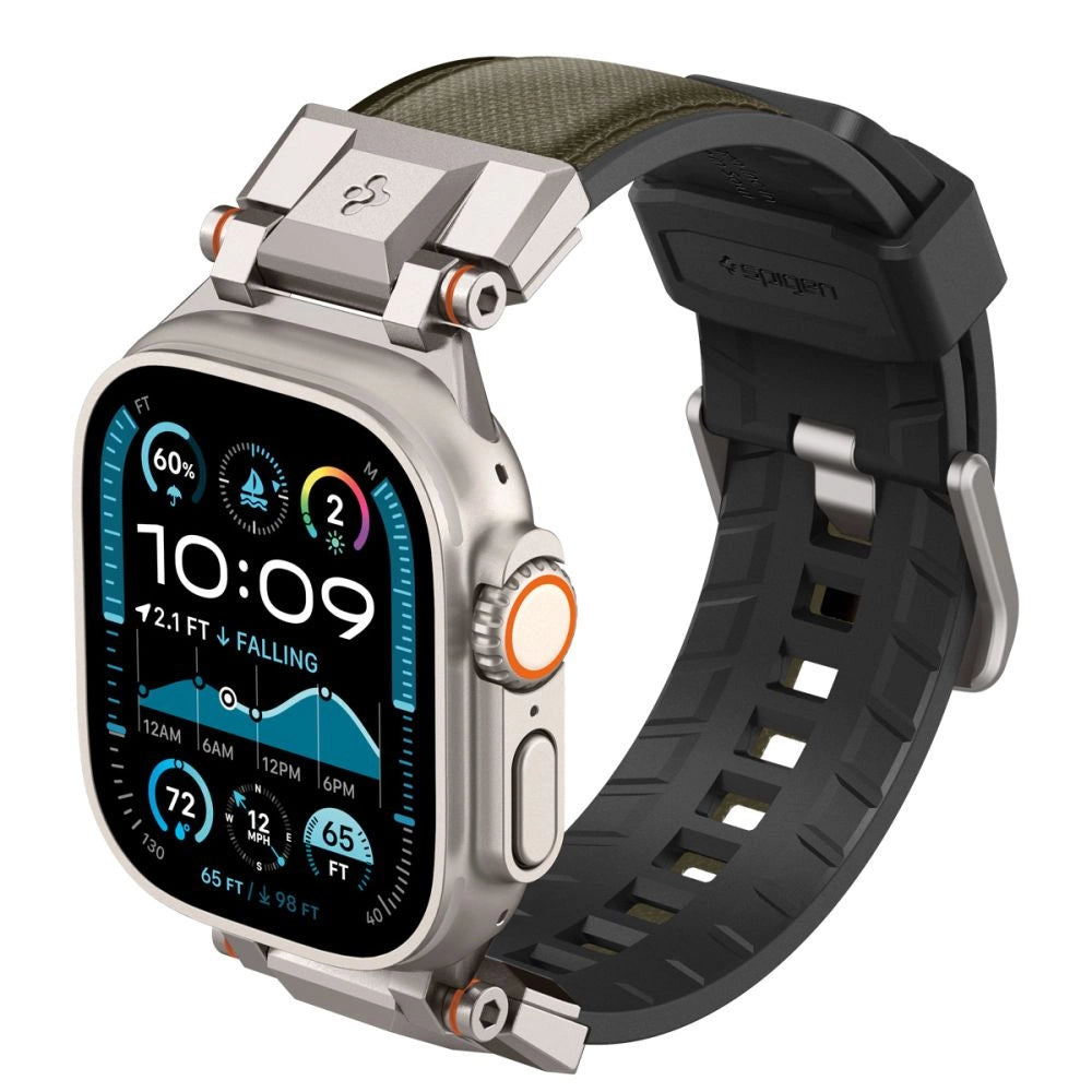 Spigen DuraPro Armor Strap til Apple Watch 44 / 45 / 46 / 49 mm - Grøn