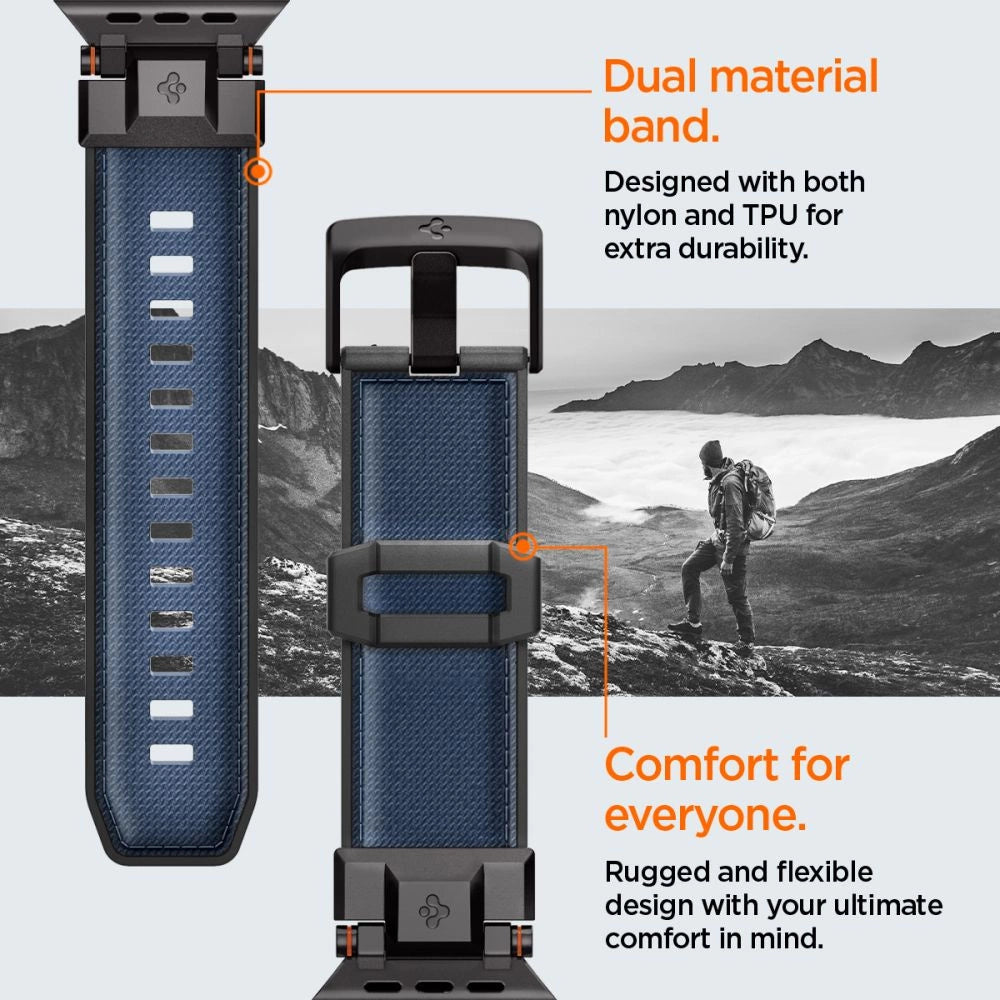 Spigen DuraPro Armor Strap til Apple Watch 44 / 45 / 46 / 49 mm - Navy Blue