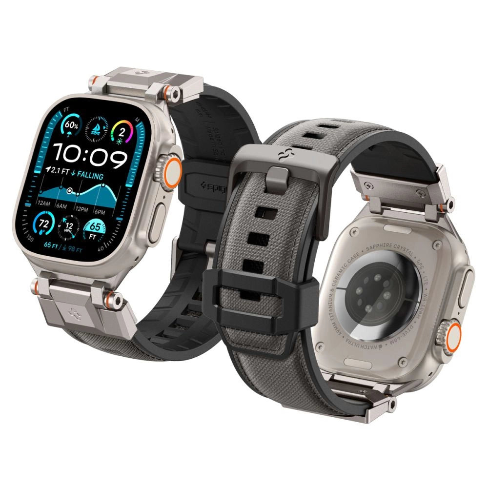 Spigen DuraPro Armor Strap til Apple Watch 44 / 45 / 46 / 49 mm - Grå