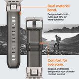 Spigen DuraPro Armor Strap til Apple Watch 44 / 45 / 46 / 49 mm - Grå