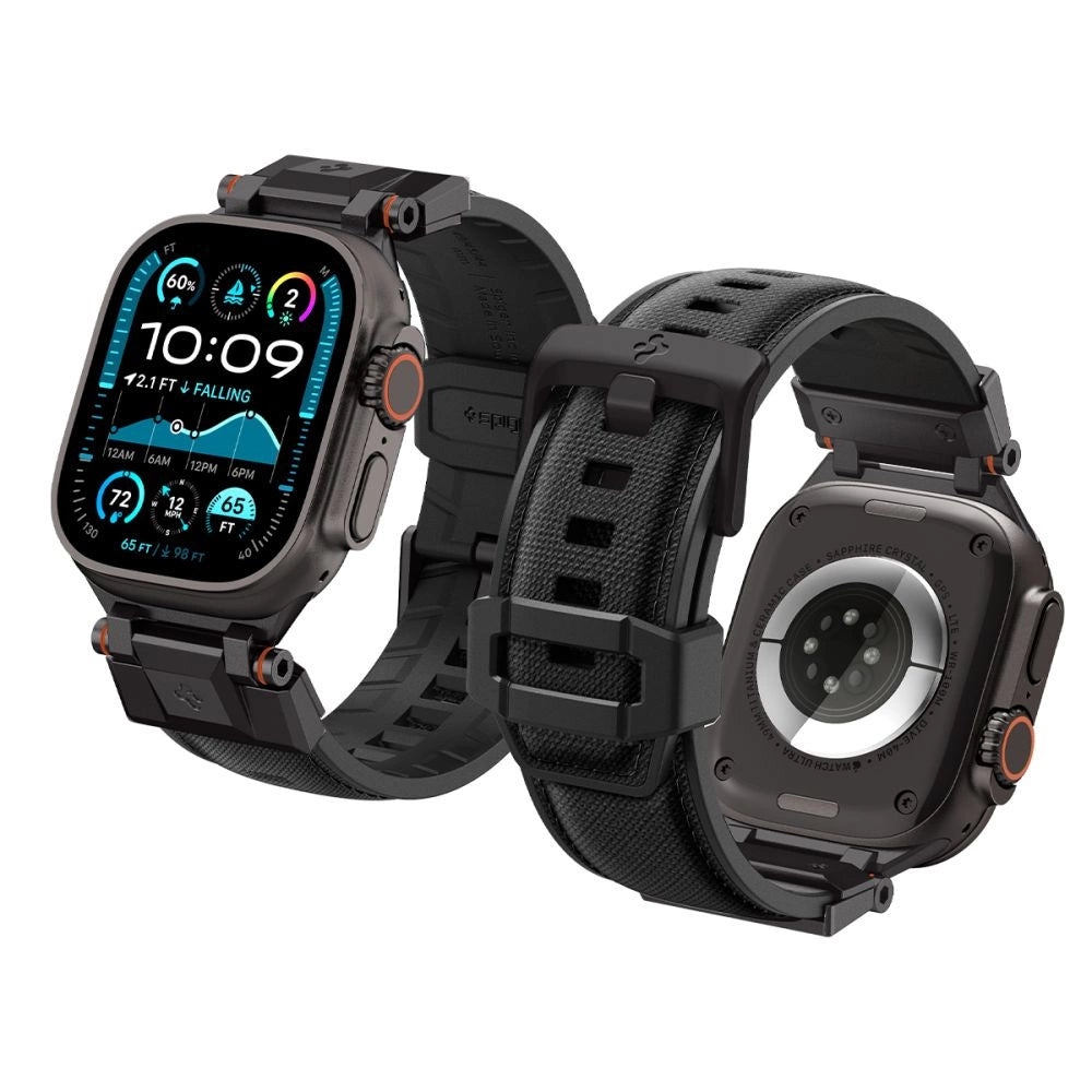 Spigen DuraPro Armor Strap til Apple Watch 44 / 45 / 46 / 49 mm - sort