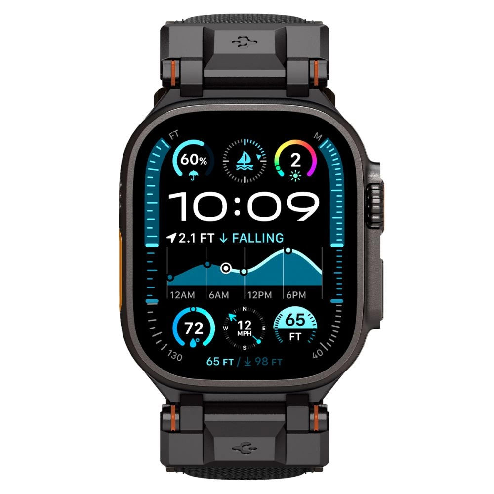 Spigen DuraPro Armor Strap til Apple Watch 44 / 45 / 46 / 49 mm - sort