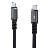 Wozinsky WPS-UY415S USB-C Thunderbolt 4 Kabel 240W 1,5m 4K - sort