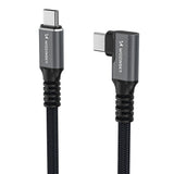 Wozinsky WPS1-UY41S USB-C Thunderbolt 4 240W vinklet kabel 1,5 m 4K - sort