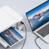 Wozinsky WKDDY1S USB-B - USB-C-kabel 1m - sort