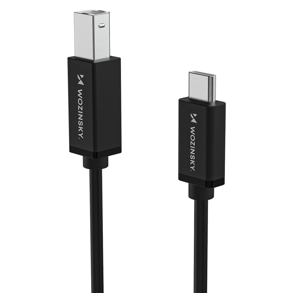 Wozinsky WKDDY2S USB-B - USB-C Kabel 2m - sort