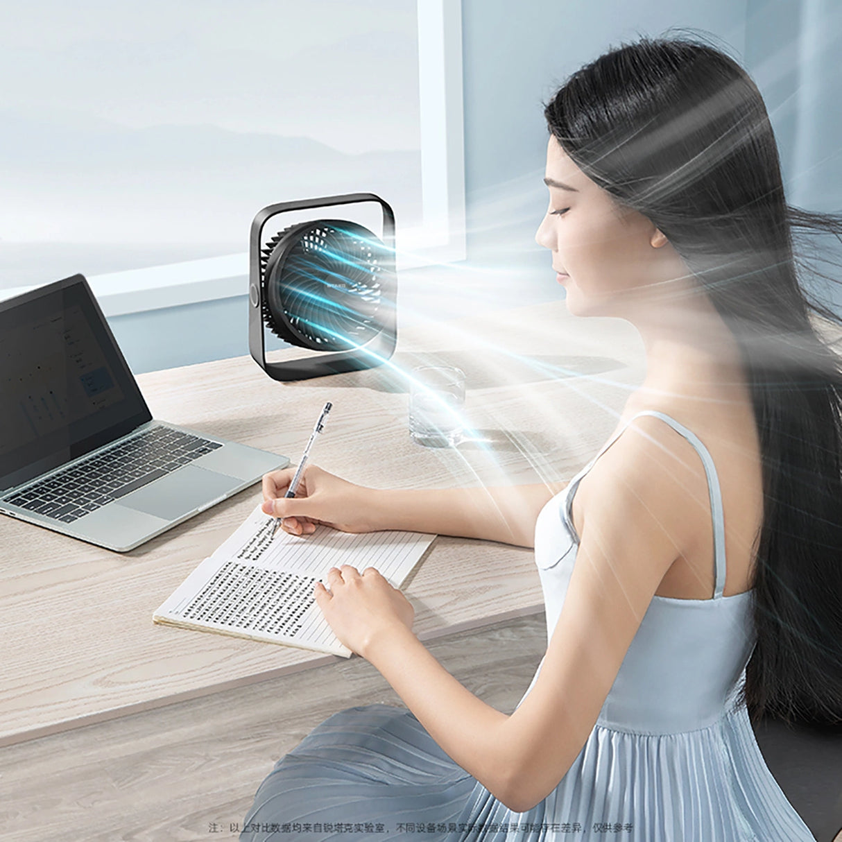 Rtako WD0Y6S Dual Impeller Mini Fan 3600mAh - sort