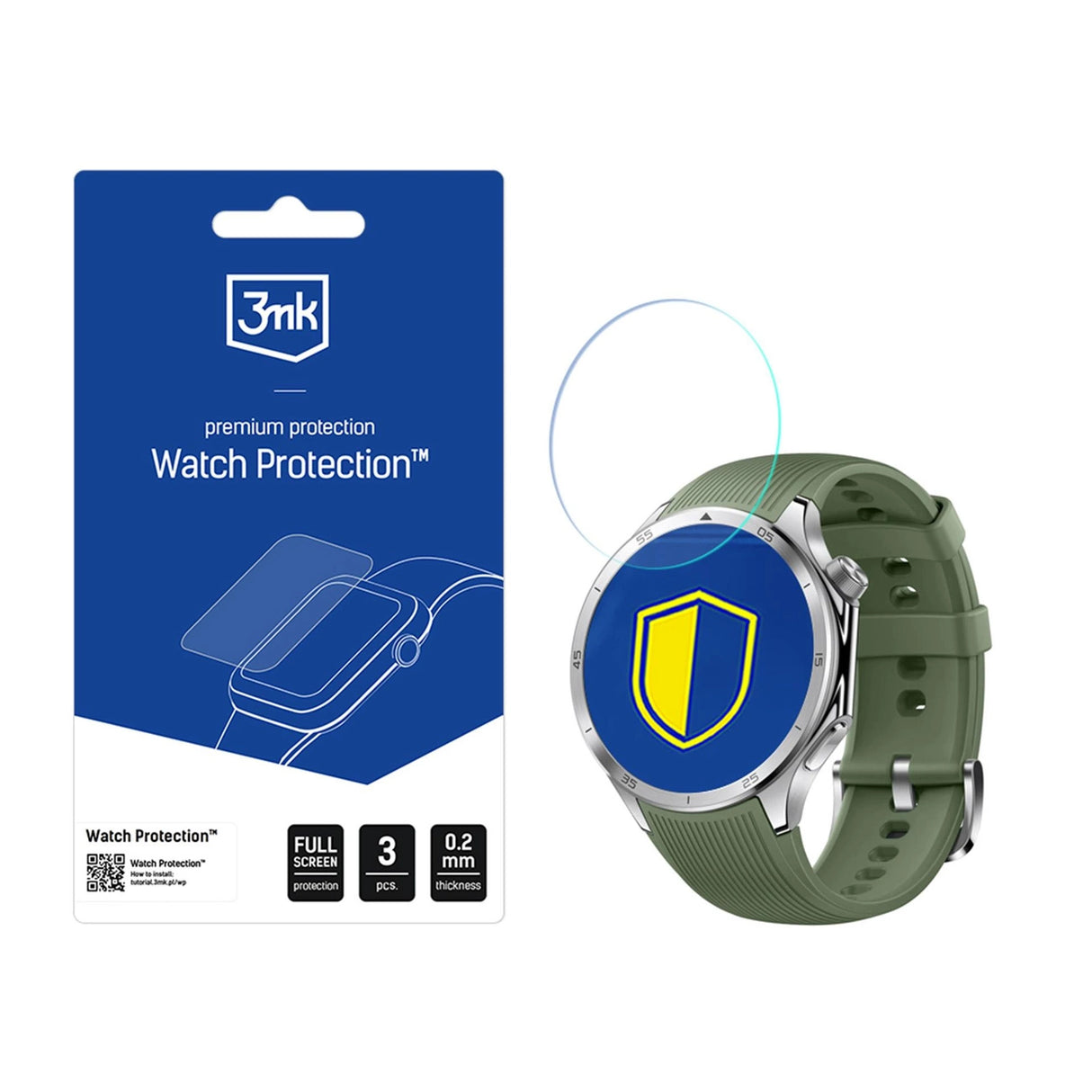 Hybrid Glass 3mk Watch Protection FlexibleGlass til OnePlus Watch 3