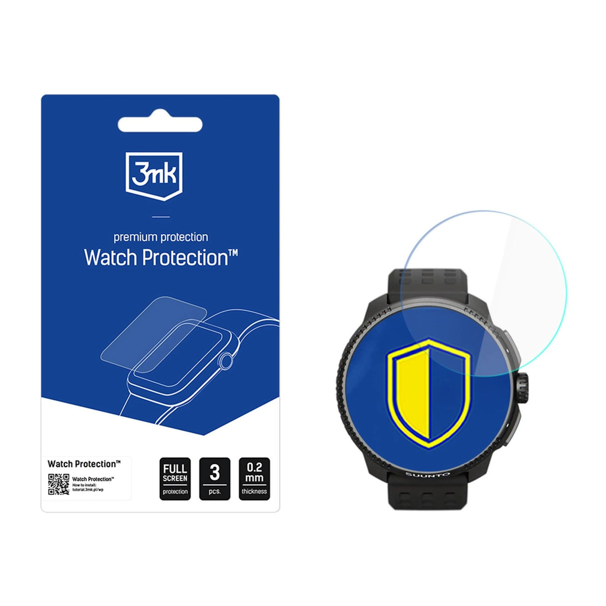 Smartwatch skærmbeskytter 3mk Watch Protection FlexibleGlass til Suunto Race All (49mm)
