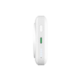 Puro 10000mAh MagSafe Wireless Power Bank med Aluminium Stativ - Hvid