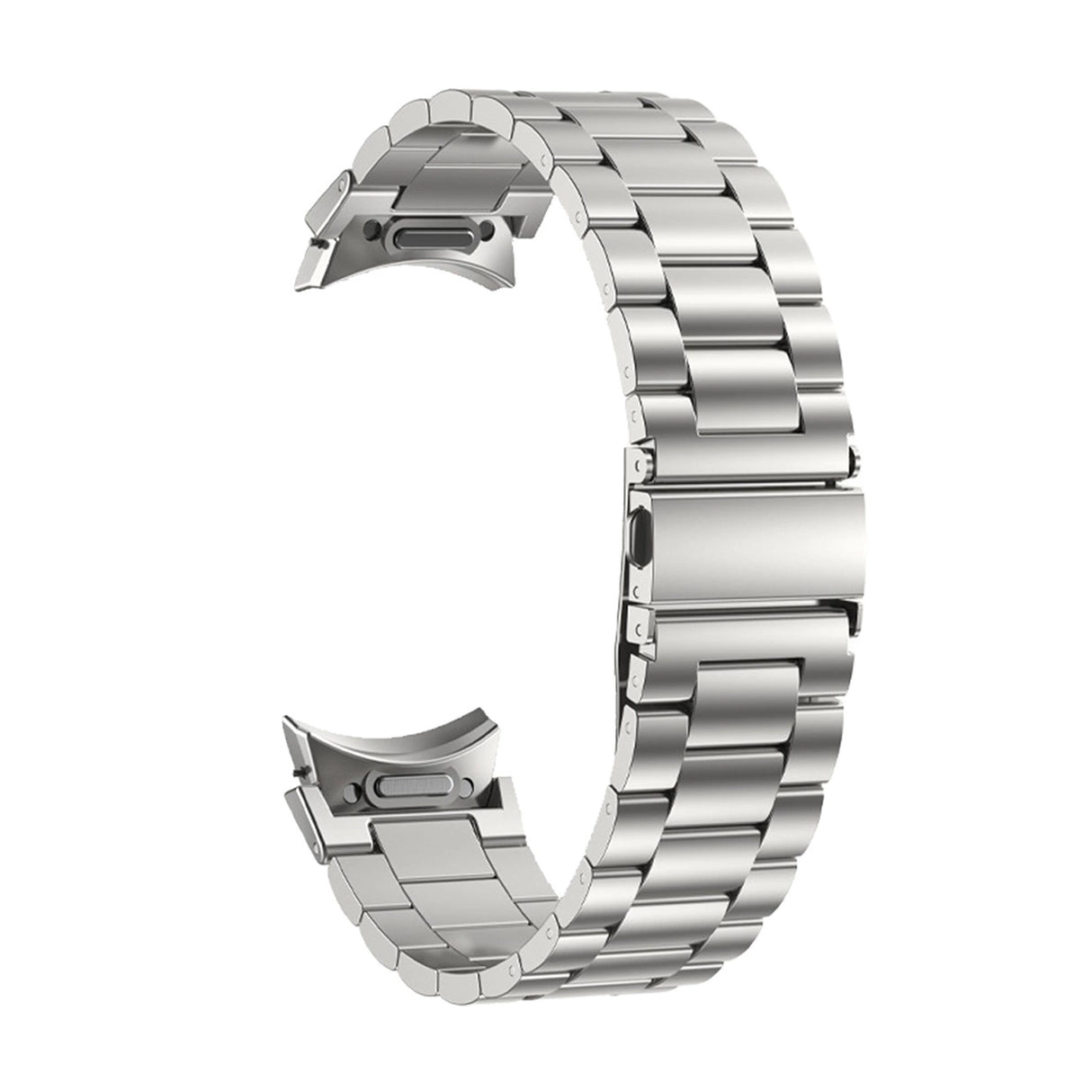 Puro METAL Rustfrit stålrem til Samsung Galaxy Watch 4 / 4 Classic / 5 / 5 Pro / 6 / 6 Classic - Sølv