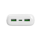 Powerbank Puro DAILY 20 PLUS 20000mAh 2x USB-A / 1x USB-C 22,5W PD AFC - hvid