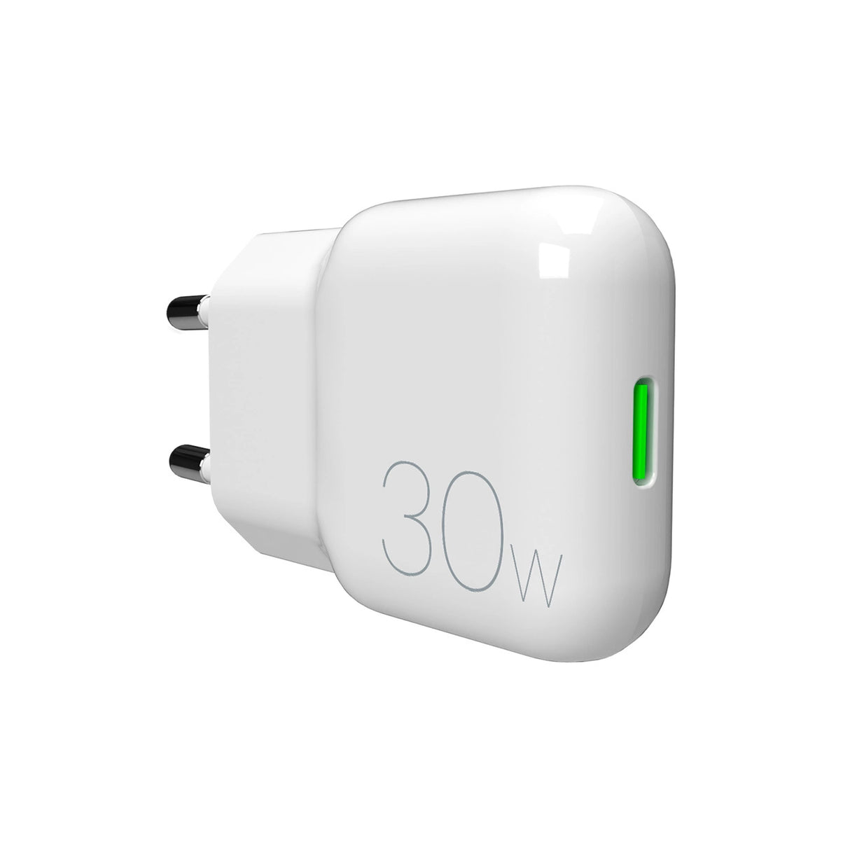 GaN Puro SLIMPRO 30W USB-C vægoplader - hvid