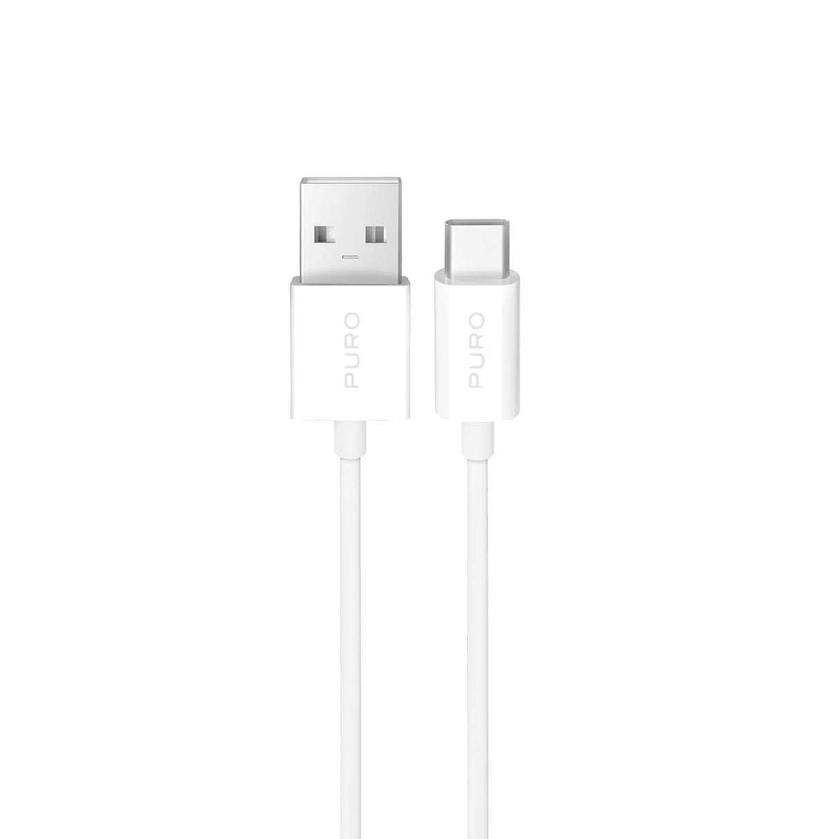 Puro 10W TPE USB-A-USB-C-kabel 2m - hvid