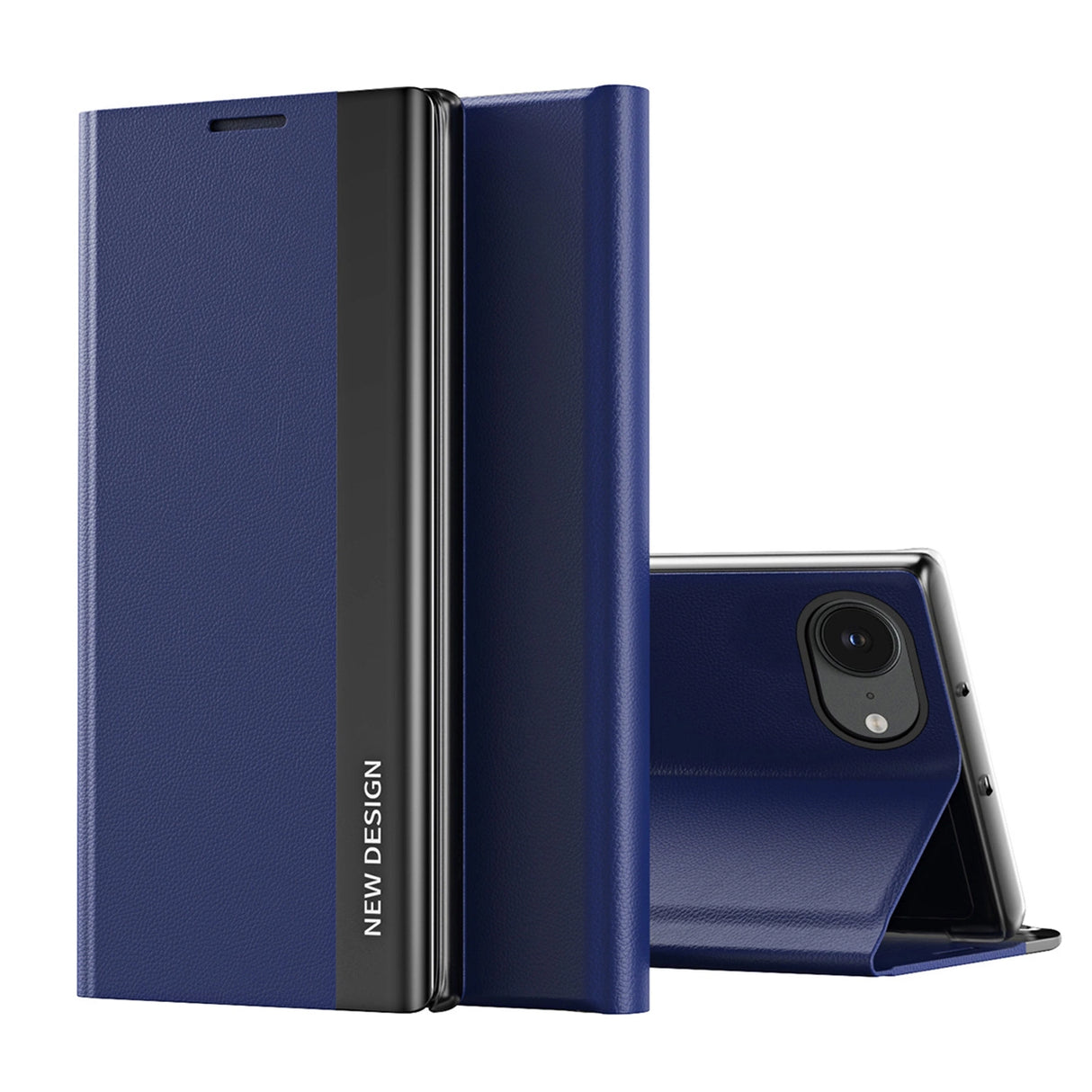 Sleep Case Pro til iPhone 16e med Flip og Stand - Blå