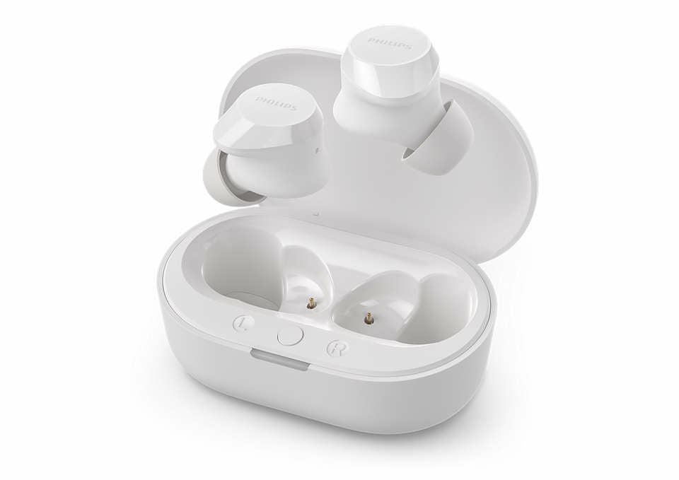 Philips TAT1209WT/00 hovedtelefoner/headset True Wireless Stereo (TWS) I ørerne Opkald/musik Bluetooth Hvid