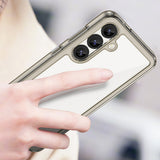 Outer Space Case til Samsung Galaxy S25 Edge Fleksibelt rammeomslag - gennemskinneligt, sort
