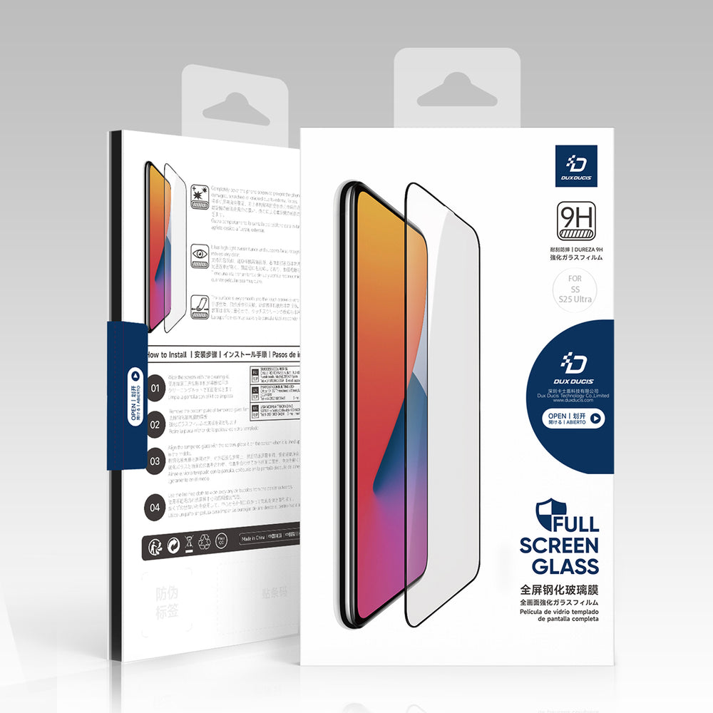 Dux Ducis Privacy Hæmt glas til Samsung S25 Ultra - sort ramme