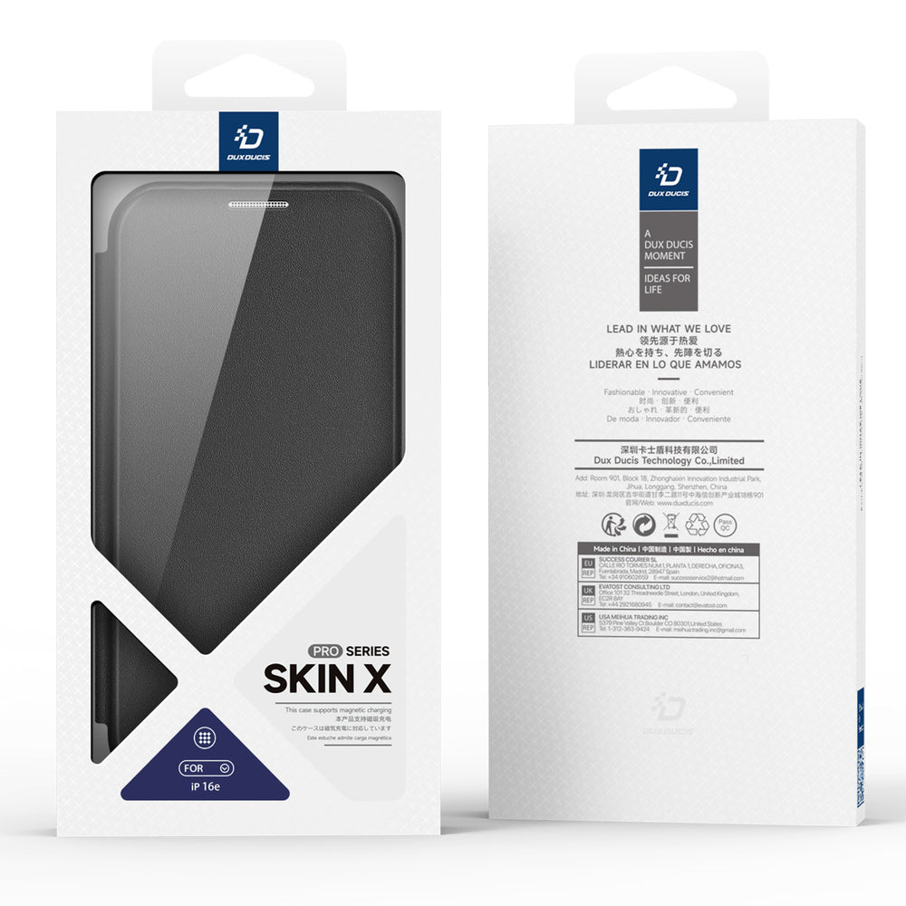 Dux Ducis Skin X Pro Case med MagSafe til iPhone 16e - sort