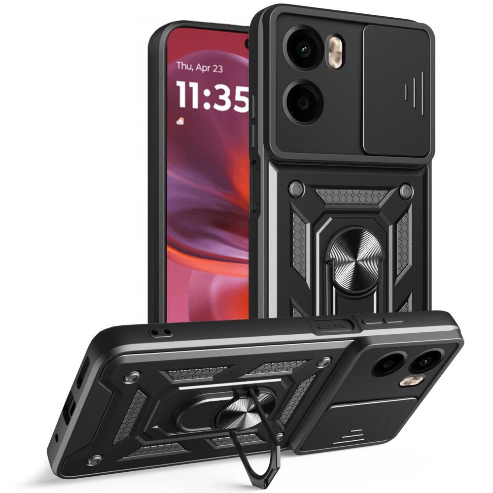 Tech-Protect CamShield Pro Case til Motorola Moto G05 / E15 - sort