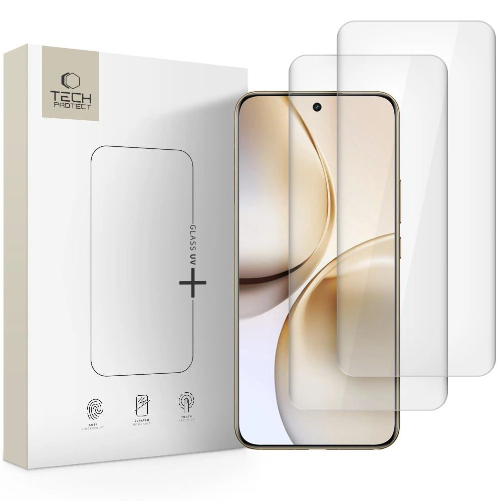 Tech-Protetect Glas UV+ hærdet glas til Realme 14 Pro+ 5G - gennemsigtigt