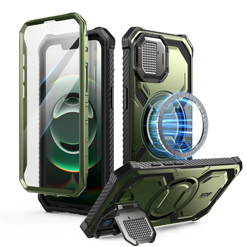 IBLSN Armorbox Mag MagSafe Supcase Case til iPhone 16e - oliven