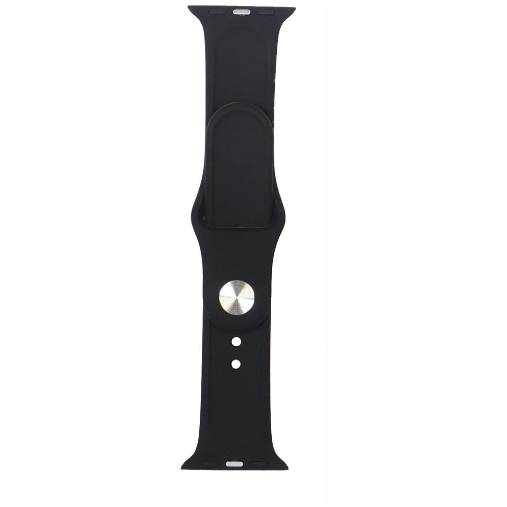 Audi Geometric Pattern Silicone Watch Strap til Apple Watch 40 / 41 / 42 mm - sort