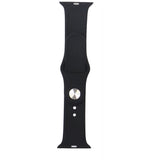 Audi Geometric Pattern Silicone Watch Strap til Apple Watch 40 / 41 / 42 mm - sort