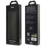 Audi logo syntetisk læder magnetisk ringrem til Apple Watch 44/45/46/49 mm - sort