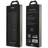 Audi Sport Red Logo Silicone Watch Strap til Apple Watch 40 / 41 / 42 mm - sort