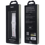Audi Sport Red Logo Silicone Watch Strap til Apple Watch 44 / 45 / 46 / 49 mm - hvid