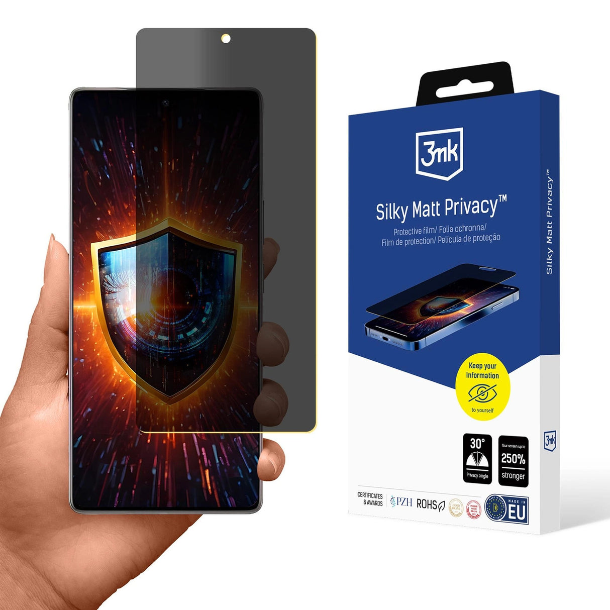 3mk Silky Matt Privacy Privacy Screen Protector til Infinix Note 50 / Note 50 Pro